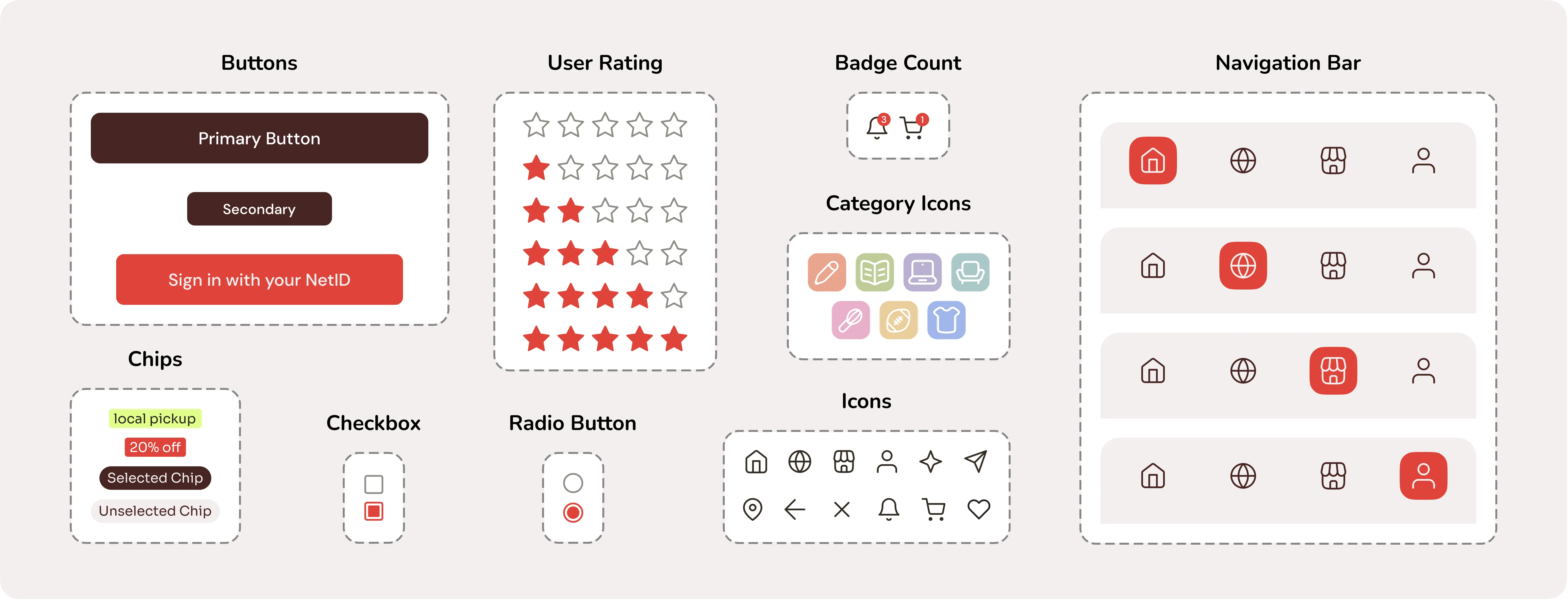 UI components and design system